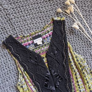 Anthropologie Meadow Rue top with embroidery